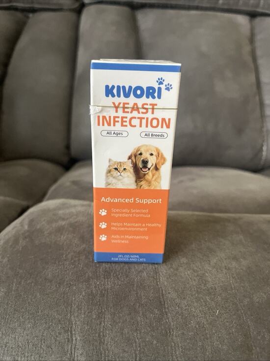 Kivori Pet Other - Kivori Yeast Infection Drops for Dogs Or Cats 60ml Yeast Bacon Flavor - Advanced